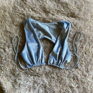 Frankie's Bikinis Women's Suki Top Cloud Small